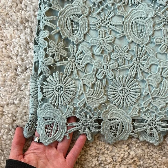 Lulu's Mint Lace Mini Dress - Picture 5 of 5